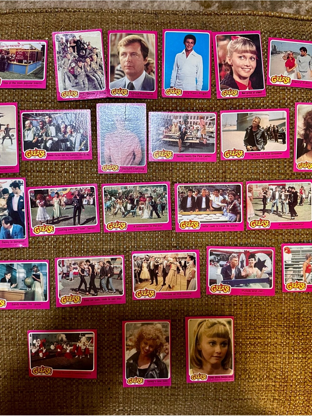 GREASE Topps Trading Cards, FULL Set 1 (1-66)